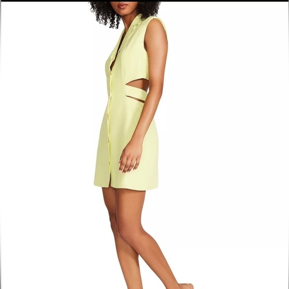 NWT Steve Madden Cutout Mini Shirt Dress Sz S - Picture 4 of 9